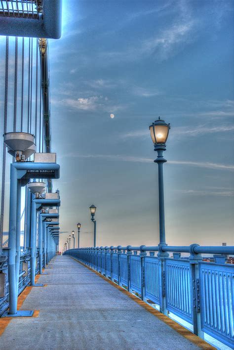 Ben Franklin Bridge Walkway Photograph by Jennifer Ancker - Pixels