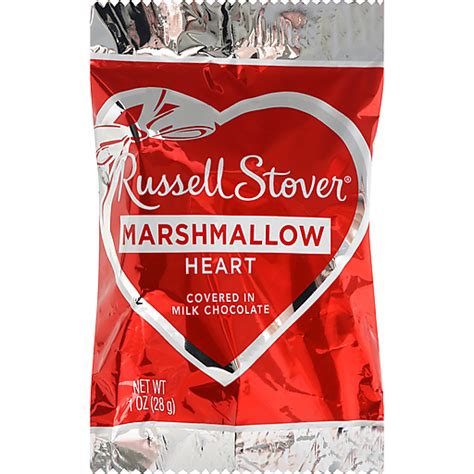 Russell Stover Marshmallow Heart in Milk Chocolate | Chocolate | Roth's