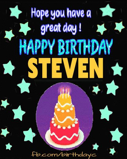 Happy Birthday STEVEN gif | Birthday Greeting | birthday.kim