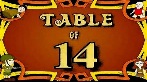 Learn Multiplication Table Of Fourteen 14 x 1 = 14 | 14 Times Tables | Fun & Learn Video for ...