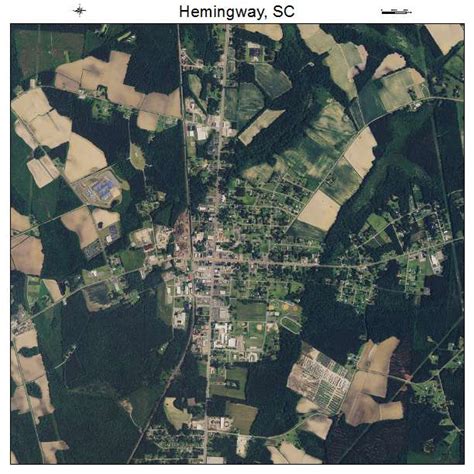 Aerial Photography Map of Hemingway, SC South Carolina