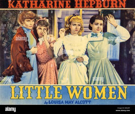 LITTLE WOMEN 1933 RKO film with Katherine Hepburn at left Stock Photo ...