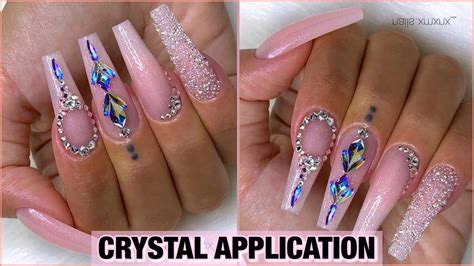 HOW TO APPLY SWAROVSKI RHINESTONES + PIXIE CRYSTALS TO NAILS 2020 | BLING TUTORIAL ...