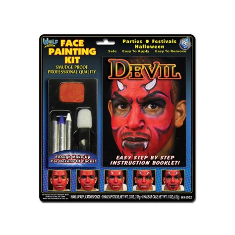 Wolfe Devil Face Painting Kit: FacePaint.com - Facepaint.com