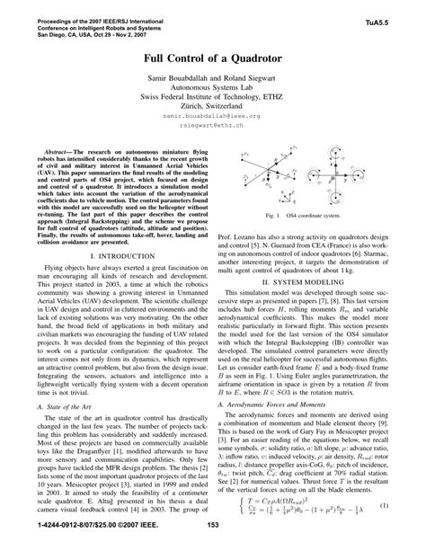 (PDF) Full control of a quadrotor