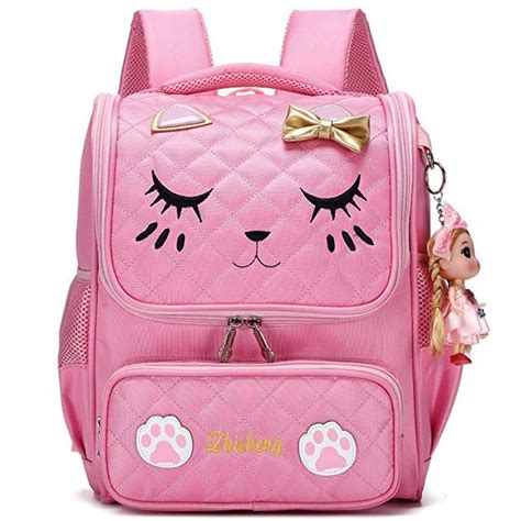 Waterproof Princess School Backpacks for Girls Cute Kids Book Bag ...