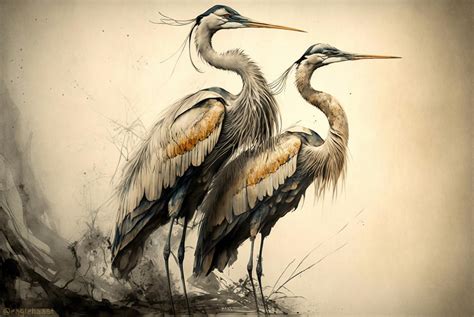 Herons #2 by eaglehaast on DeviantArt