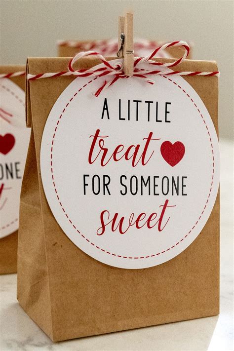 Free Printable Valentine Treat Gift Tags | Valentines printables free, Valentines printables ...