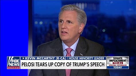 Kevin McCarthy torches Pelosi for ripping up copy of SOTU address: 'We ...