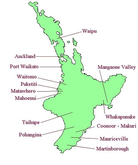 Waitomo New Zealand Map | Zealand Map