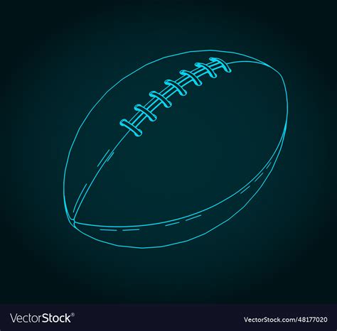 American football ball Royalty Free Vector Image