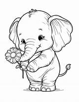 Free Printable Elephant Coloring Pages sketch template