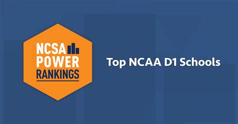 Best NCAA Division 1 Colleges | NCSA Power Rankings 2022