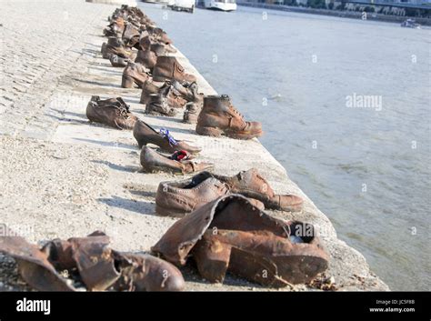 Shoes on the Danube Bank Stock Photo - Alamy