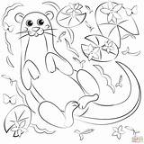 Otter Coloring Pages Printable For Free Download sketch template