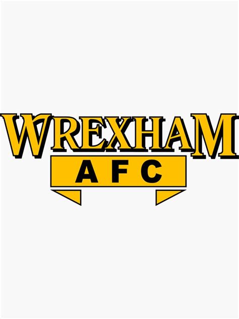 "Wrexham AFC Lager logo " Sticker for Sale by Santagqualifi | Redbubble