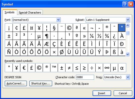 Microsoft word symbols shortcut - longfaher