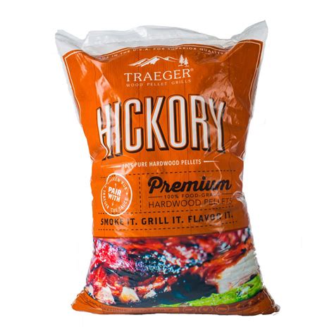 Traeger Hickory Hardwood Pellets-PEL319 - The Home Depot