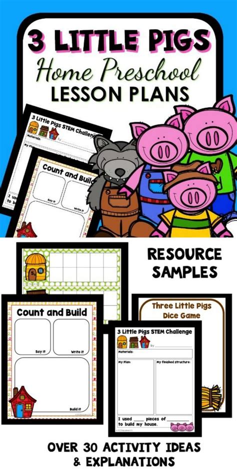 Three Little Pigs Theme Home Preschool Lesson Plans - Home Preschool ...