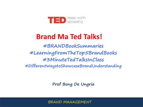 (PDF) Brand Management Top 5 Book Summaries and Ted Talks - PDFSLIDE.NET