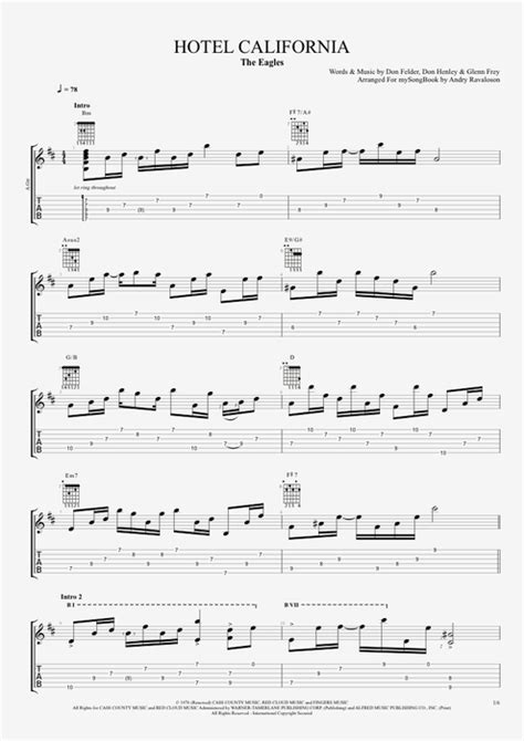 Hotel California Guitar Solo Lesson Eagles (with Tabs) - fulasopa