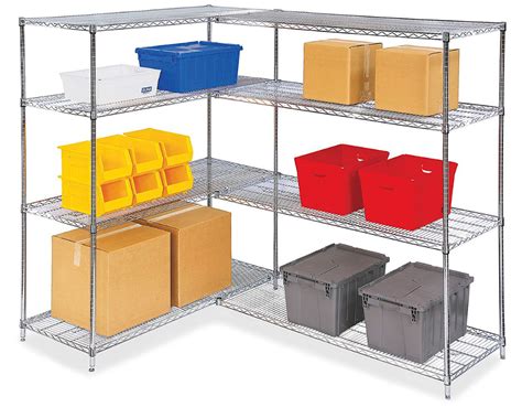 Chrome Shelving, Chrome Wire Shelving, Chrome Wire Storage in Stock - ULINE | Wire closet ...