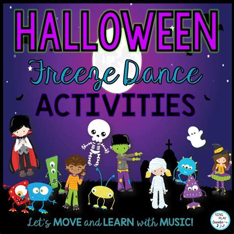 Halloween Freeze Dance, Brain Breaks, Movement Activities - Sing Play ...