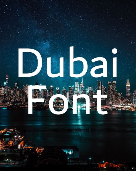 Dubai Font Free Download