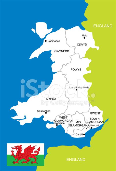 Map of Wales stock photos - FreeImages.com