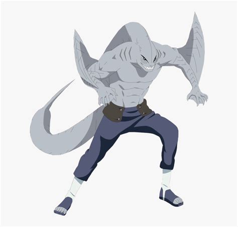 Render Kisame Hoshigaki Shark Form By Shinzukette-d91ysq1 - Kisame Fused With Samehada, HD Png ...