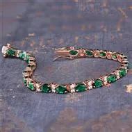 Glamour Bracelet in Emerald Green • Stauer