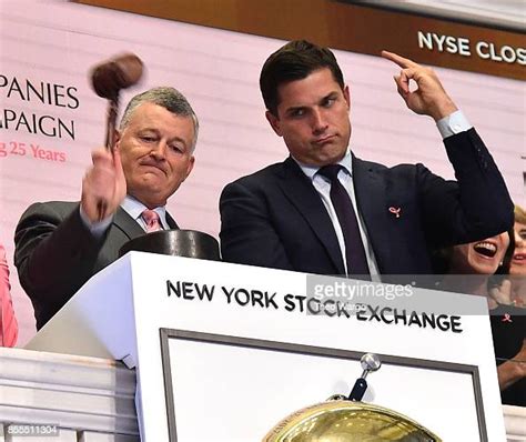 William P. Lauder and NYSE President Tom Farley during The Estee... News Photo - Getty Images