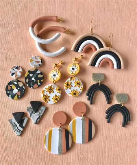 SunSprinklesShop + Beginners DIY Clay Earrings Kit/ Sun Sprinkles NEUTRAL version/ DIY Jewelry ...