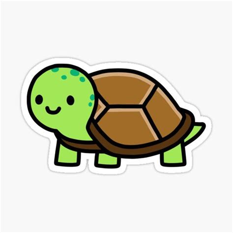 "Turtle" Sticker for Sale by littlemandyart | Cute stickers, Kawaii ...