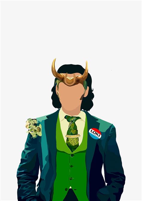 Marvel's Loki as President Variant Minimalist Art Print | Etsy