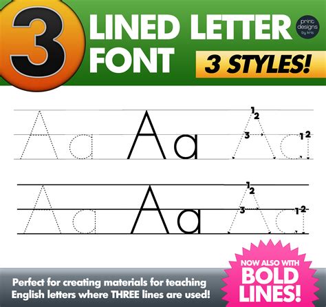 THREE Lines Alphabet Letter Tracing Font - Teach Letter Formation | Made By Teachers