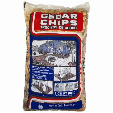 3-cu ft Brown 100% Cedar Chips at Lowes.com