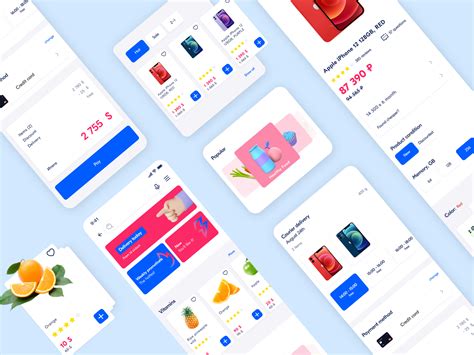 Mobile app marketplace design by Irina MIT on Dribbble