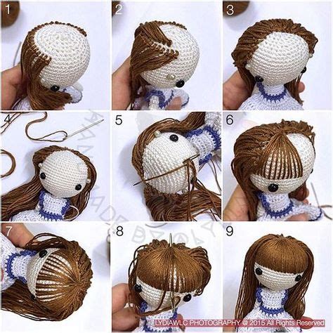 Crochet Doll Hair How To Make Photo Tutorial 18+ Super Ideas