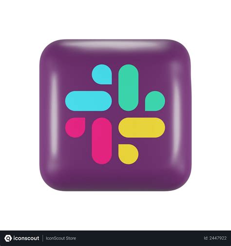 Free Slack Logo 3D Illustration download in PNG, OBJ or Blend format