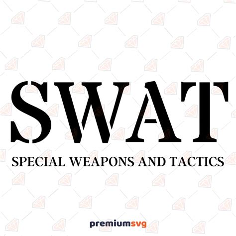 Police Swat Special Weapons and Tactics SVG | PremiumSVG