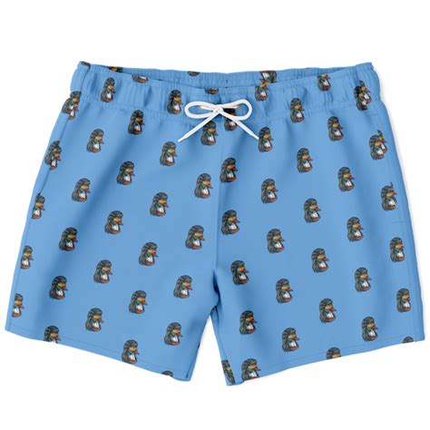 Duck Mullet Men's Swim Trunks - Blue – The Original Deer Mullet Shop