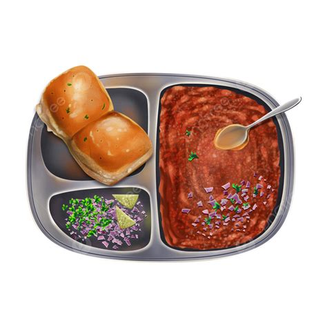 Street Food Pav Bhaji Hand Painted, Street Food, Indian Street Food, Food PNG Transparent ...