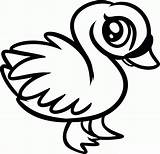 Chibi Swan Coloring Page  Free Printable Pages For Kids sketch template