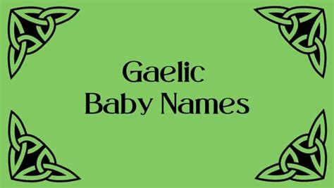 Gaelic Baby Names We Love | MomsWhoThink.com