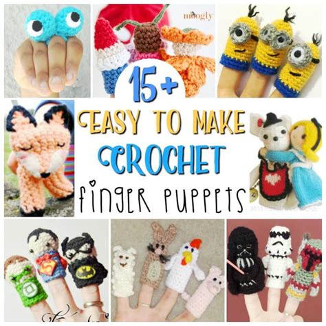 15+ Crochet Finger Puppets ⋆ Sugar, Spice and Glitter