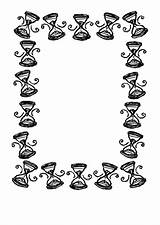 Coloring Sheet  Hourglass Printable Pdf Download sketch template