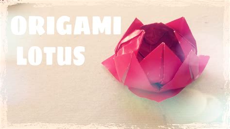 Origami ideas: Origami Lotus Flower Instructions Youtube