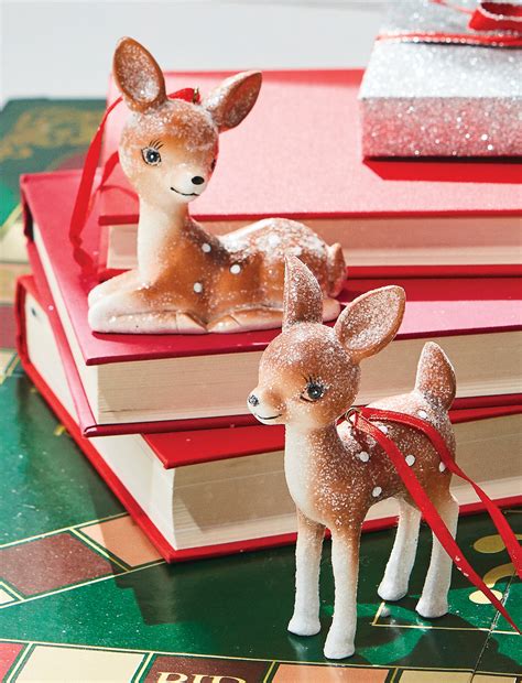 Retro Deer Ornaments - TheHolidayBarn.com