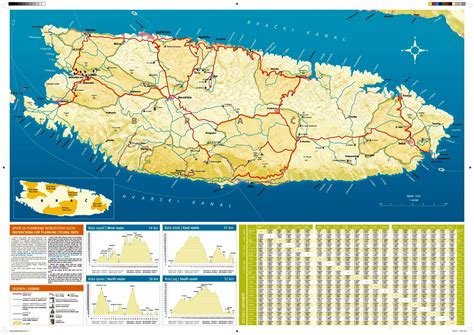 Stadtplan von Brac Insel | Detaillierte gedruckte Karten von Brac Insel, Kroatien der ...